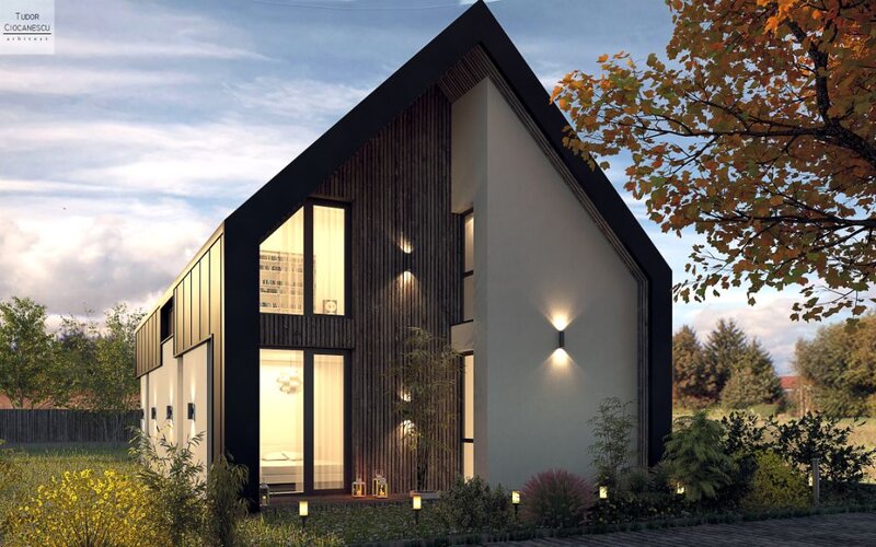 Vila premium stil scandinav la 500 m de Bucuresti.